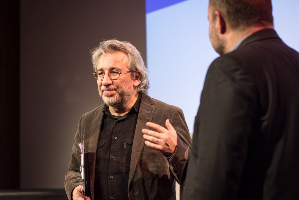 Photo of Can Dündar in Leipzig