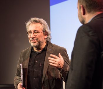 Photo of Can Dündar in Leipzig