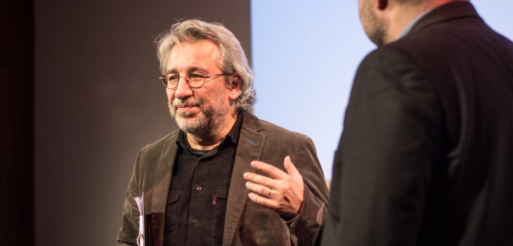 Photo of Can Dündar in Leipzig