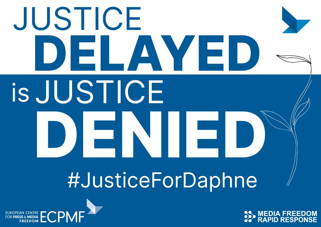 Justice Delayed is Justice Denied card - ECPMF