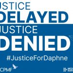 Justice Delayed is Justice Denied card - ECPMF