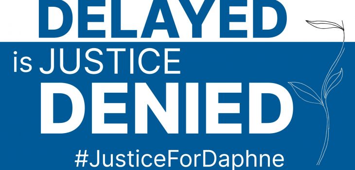 Justice Delayed is Justice Denied card - ECPMF