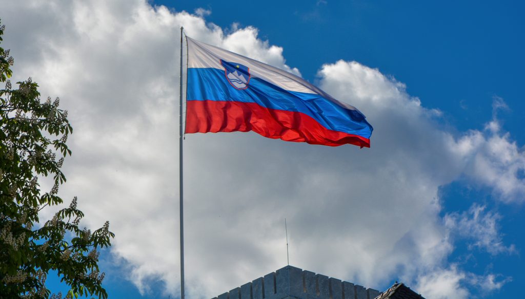 Slovenia Flag - credit: Balkan Photos