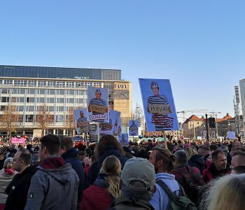 Querdenken protest in Leipzig