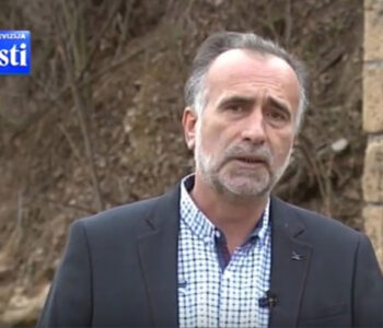 Montenegrin journalist Sead Sadiković. Screenshot from TV Vijesti.