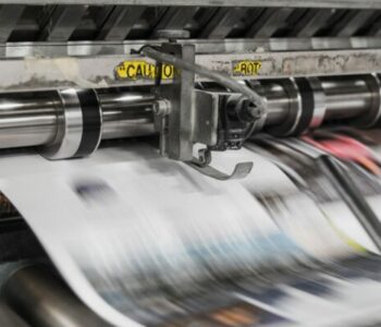 Photo of newspaper press