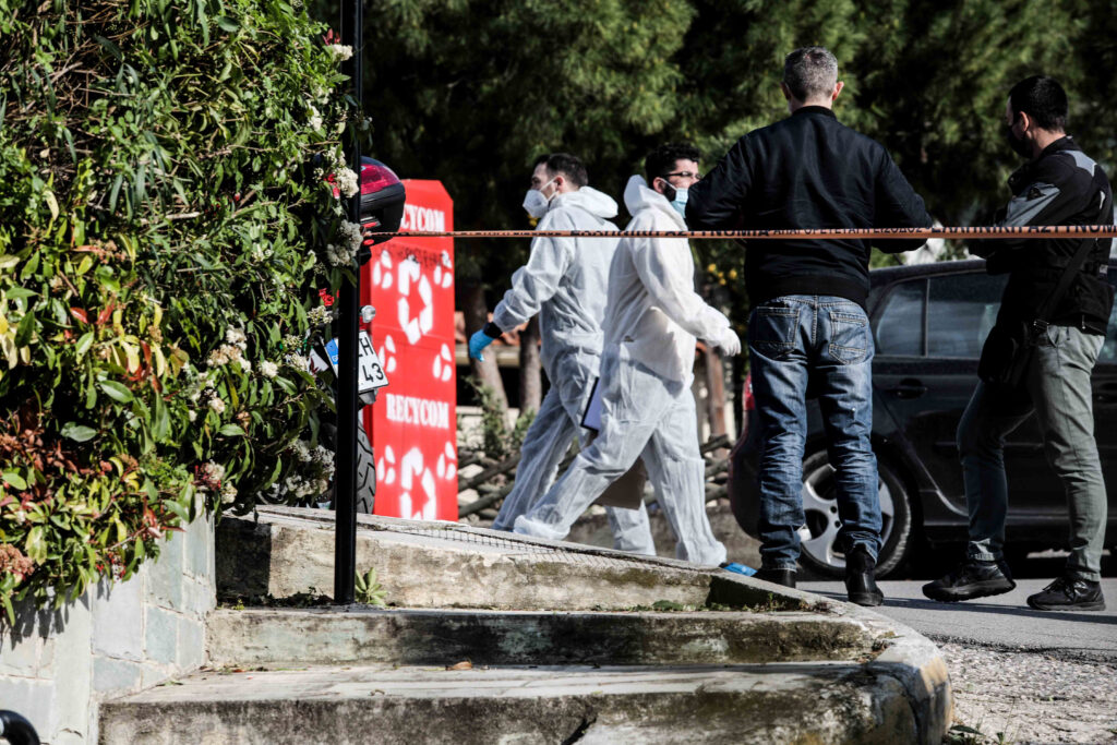 Athens, Greece - Murder of Greek journalist Giorgos Karaivaz in Alimos