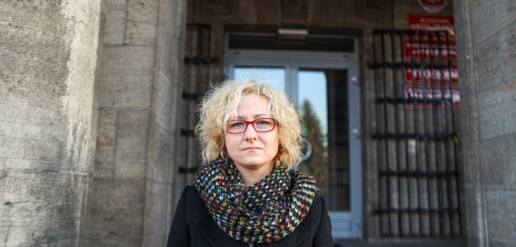 Polish journalist Katarzyna Włodkowska. Photo credit: Michał Ryniak. Via Gazeta Wyborcza