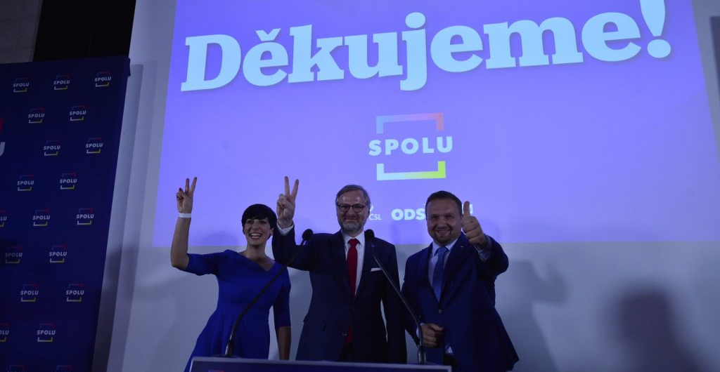 Petr Fiala and the centre-right SPOLU alliance won the Czech general election. Photo: Zbyněk Pecák/FORUM 24