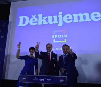 Petr Fiala and the centre-right SPOLU alliance won the Czech general election. Photo: Zbyněk Pecák/FORUM 24