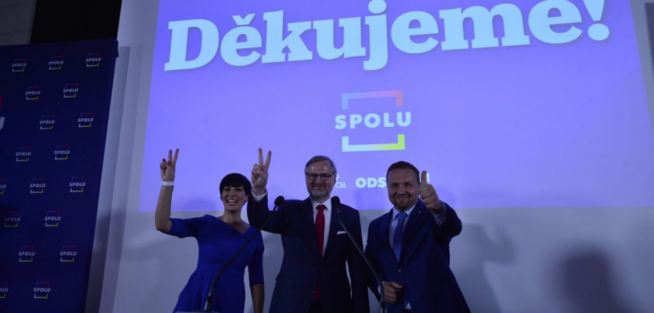 Petr Fiala and the centre-right SPOLU alliance won the Czech general election. Photo: Zbyněk Pecák/FORUM 24