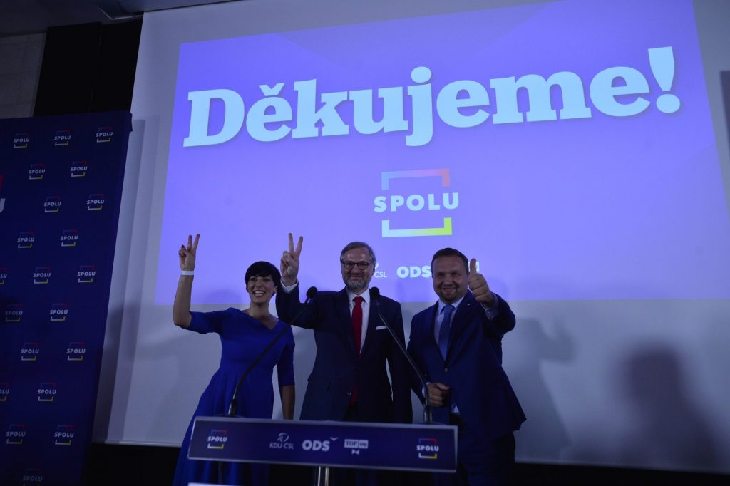Petr Fiala and the centre-right SPOLU alliance won the Czech general election. Photo: Zbyněk Pecák/FORUM 24