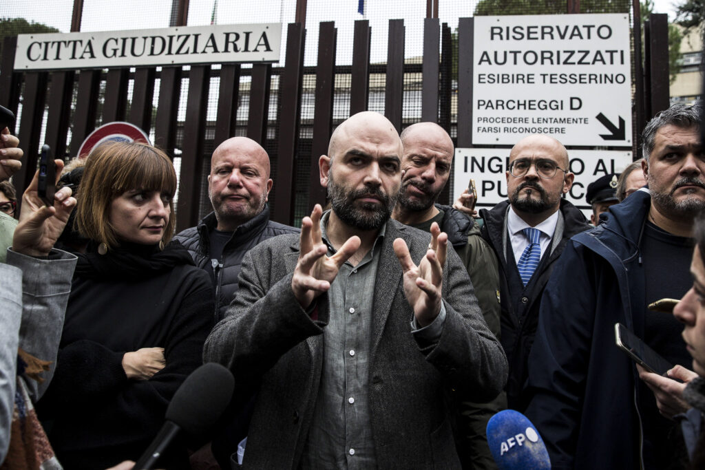 Members of the Coalition Against SLAPPs in Europe (CASE), with the support of the coalition’s Italian group and Media Freedom Rapid Response (MFRR), express solidarity with Roberto Saviano who attended the first hearing in the proceedings for aggravated defamation initiated against him by current Prime Minister Giorgia Meloni.