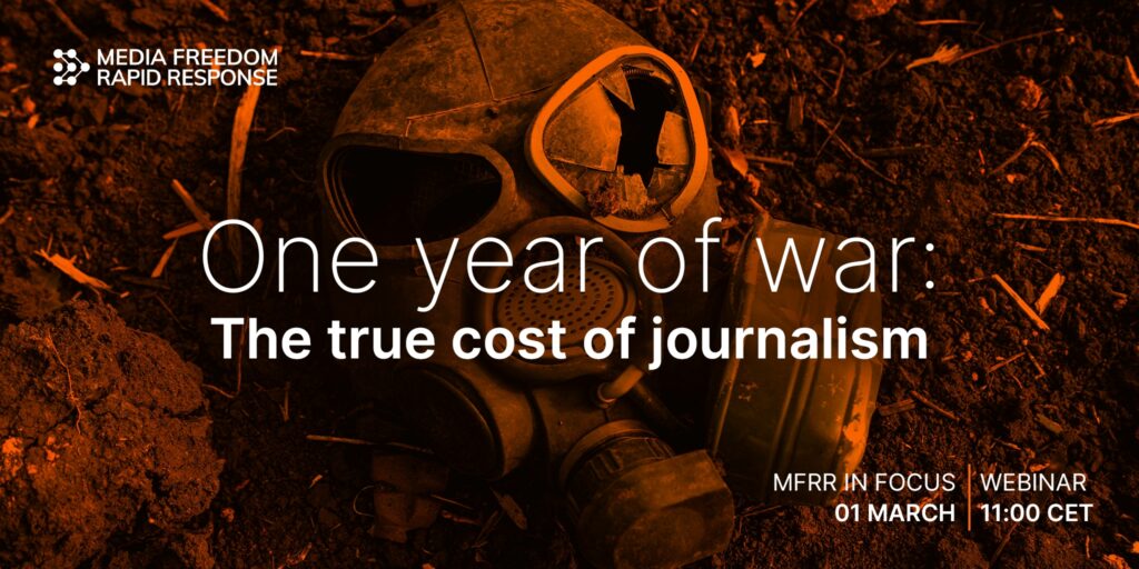 One year on from the killing of journalist Yevhenii Sakun in Ukraine, this webinar will examine the impact the war has had on press freedom, remember those who lost their lives, and discuss what more needs to be done to support free and independent media in Ukraine in its hour of need.