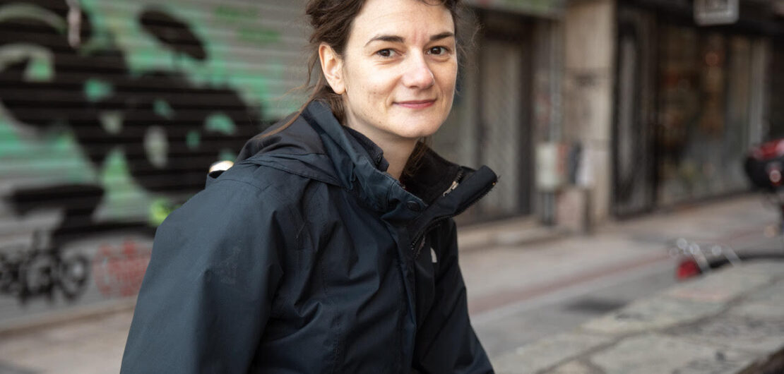 Greek journalist Stavroula Poulimeni, of the cooperative and independent media outlet Alterthess. Photo credit: Konstantinos Tsakalidis